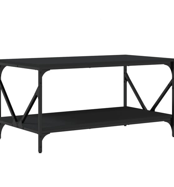 Couchtisch Schwarz 90x50x45 cm Holzwerkstoff