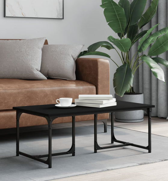 Couchtisch Schwarz 90x50x35 cm Holzwerkstoff
