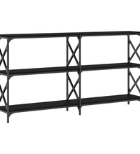 Konsolentisch Schwarz 156x28x80,5 cm Holzwerkstoff