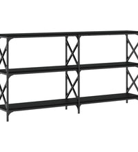 Konsolentisch Schwarz 156x28x80,5 cm Holzwerkstoff