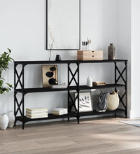 Konsolentisch Schwarz 156x28x80,5 cm Holzwerkstoff