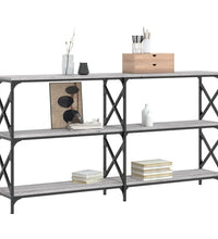 Konsolentisch Grau Sonoma 156x28x80,5 cm Holzwerkstoff