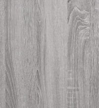 Wandregal 2 Fächer Grau Sonoma 60x21x51 cm Holzwerkstoff