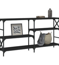 Konsolentisch Schwarz 150x29x76,5 cm Holzwerkstoff