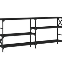 Konsolentisch Schwarz 180x29x76,5 cm Holzwerkstoff
