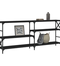 Konsolentisch Schwarz 180x29x76,5 cm Holzwerkstoff