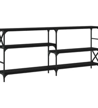 Konsolentisch Schwarz 180x29x76,5 cm Holzwerkstoff