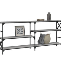 Konsolentisch Grau Sonoma 180x29x76,5 cm Holzwerkstoff