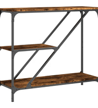 Konsolentisch Räuchereiche 88,5x30x75 cm Holzwerkstoff