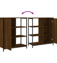 Sideboard Braun Eichen-Optik 70x30x80 cm Holzwerkstoff