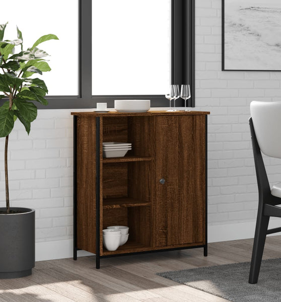 Sideboard Braun Eichen-Optik 70x30x80 cm Holzwerkstoff