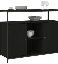 Sideboard Schwarz 100x35x80 cm Holzwerkstoff