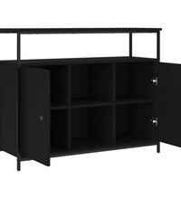 Sideboard Schwarz 100x35x80 cm Holzwerkstoff