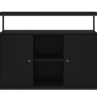 Sideboard Schwarz 100x35x80 cm Holzwerkstoff