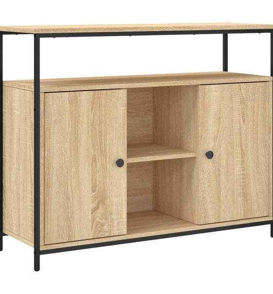 Sideboard Sonoma-Eiche 100x35x80 cm Holzwerkstoff