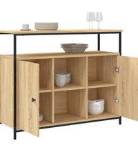 Sideboard Sonoma-Eiche 100x35x80 cm Holzwerkstoff