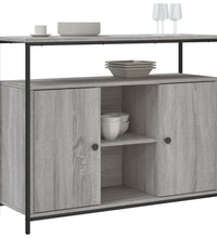 Sideboard Grau Sonoma 100x35x80 cm Holzwerkstoff