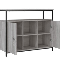 Sideboard Grau Sonoma 100x35x80 cm Holzwerkstoff