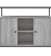 Sideboard Grau Sonoma 100x35x80 cm Holzwerkstoff