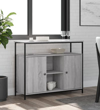 Sideboard Grau Sonoma 100x35x80 cm Holzwerkstoff