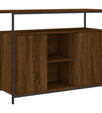 Sideboard Braun Eichen-Optik 100x35x80 cm Holzwerkstoff