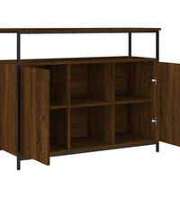 Sideboard Braun Eichen-Optik 100x35x80 cm Holzwerkstoff