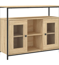 Sideboard Sonoma-Eiche 100x35x80 cm Holzwerkstoff