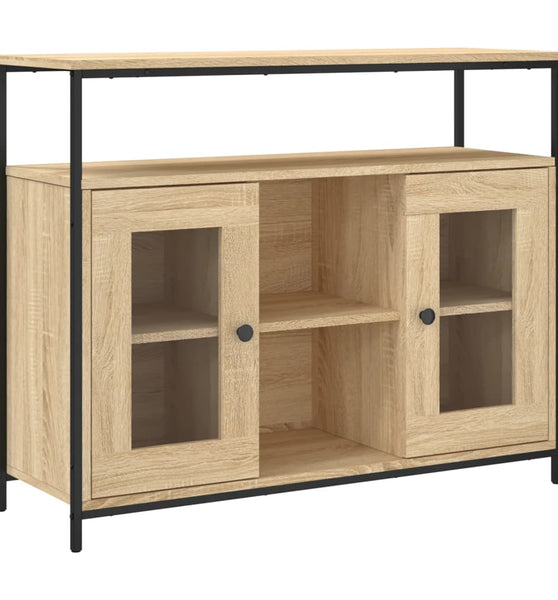 Sideboard Sonoma-Eiche 100x35x80 cm Holzwerkstoff