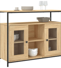 Sideboard Sonoma-Eiche 100x35x80 cm Holzwerkstoff