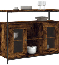 Sideboard Räuchereiche 100x35x80 cm Holzwerkstoff