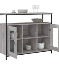 Sideboard Grau Sonoma 100x35x80 cm Holzwerkstoff