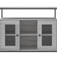 Sideboard Grau Sonoma 100x35x80 cm Holzwerkstoff