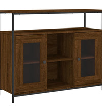Sideboard Braun Eichen-Optik 100x35x80 cm Holzwerkstoff