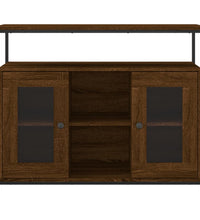 Sideboard Braun Eichen-Optik 100x35x80 cm Holzwerkstoff