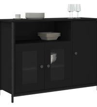 Sideboard Schwarz 100x35x75 cm Holzwerkstoff