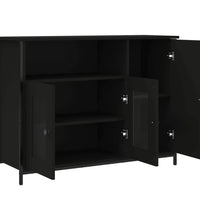 Sideboard Schwarz 100x35x75 cm Holzwerkstoff