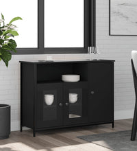 Sideboard Schwarz 100x35x75 cm Holzwerkstoff