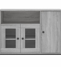 Sideboard Grau Sonoma 100x35x75 cm Holzwerkstoff