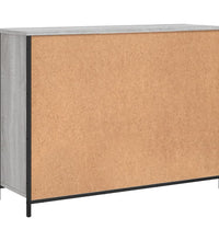 Sideboard Grau Sonoma 100x35x75 cm Holzwerkstoff