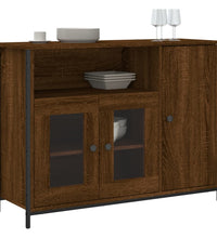 Sideboard Braun Eichen-Optik 100x35x75 cm Holzwerkstoff