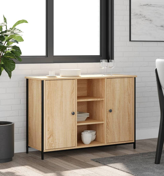 Sideboard Sonoma-Eiche 100x35x70 cm Holzwerkstoff