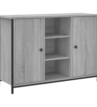 Sideboard Grau Sonoma 100x35x70 cm Holzwerkstoff