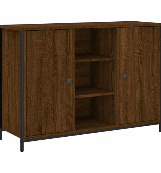 Sideboard Braun Eichen-Optik 100x35x70 cm Holzwerkstoff