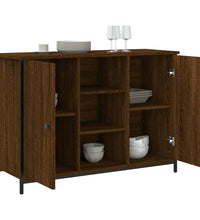Sideboard Braun Eichen-Optik 100x35x70 cm Holzwerkstoff