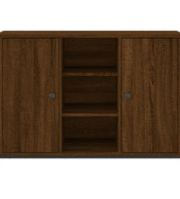 Sideboard Braun Eichen-Optik 100x35x70 cm Holzwerkstoff