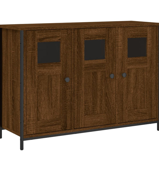 Sideboard Braun Eichen-Optik 100x35x70 cm Holzwerkstoff