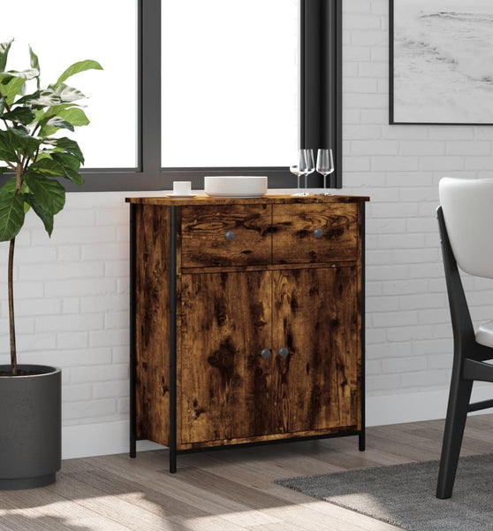 Sideboard Räuchereiche 70x30x80 cm Holzwerkstoff