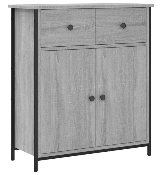 Sideboard Grau Sonoma 70x30x80 cm Holzwerkstoff