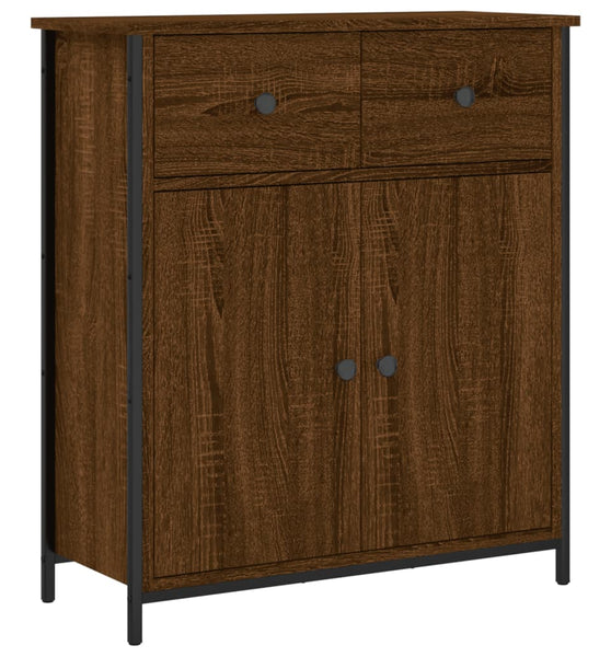 Sideboard Braun Eichen-Optik 70x30x80 cm Holzwerkstoff