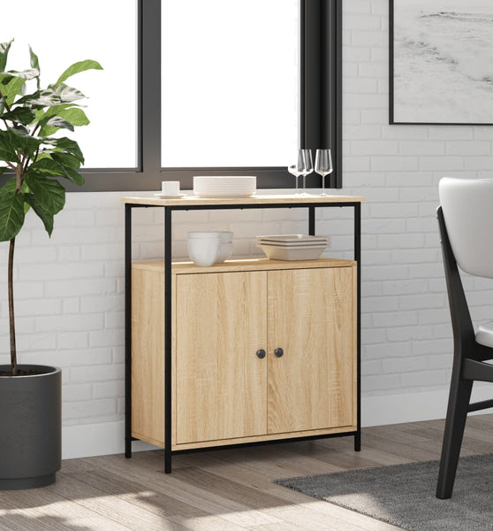 Sideboard Sonoma-Eiche 70x30x80 cm Holzwerkstoff